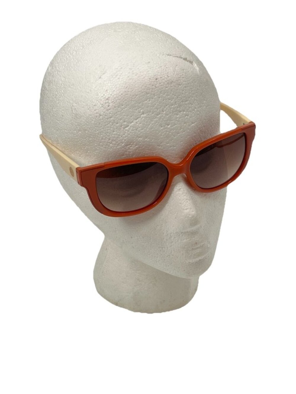 Tory Burch Amber Orange Square Sunglasses Gradient Lens Designer Frames